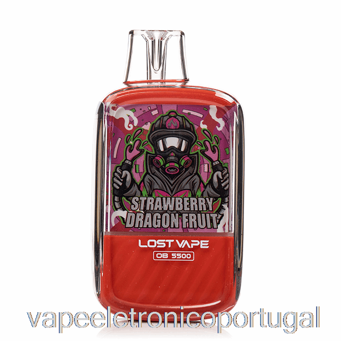 Vape Eletrônico Perdido Vape Ob5500 Descartável Morango Fruta Do Dragão